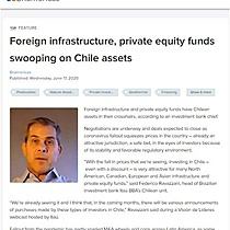 Foreign infrastructure, private equity funds swooping on Chile assets